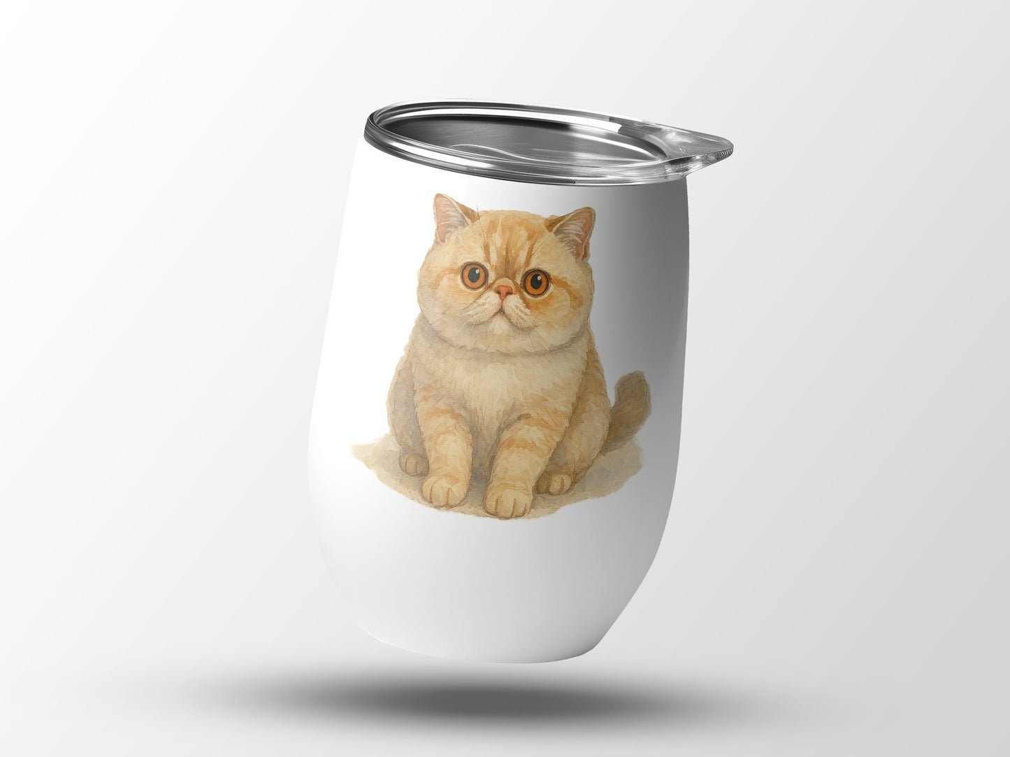 Adorable Cat Illustration Tumbler Perfect for Tea product type