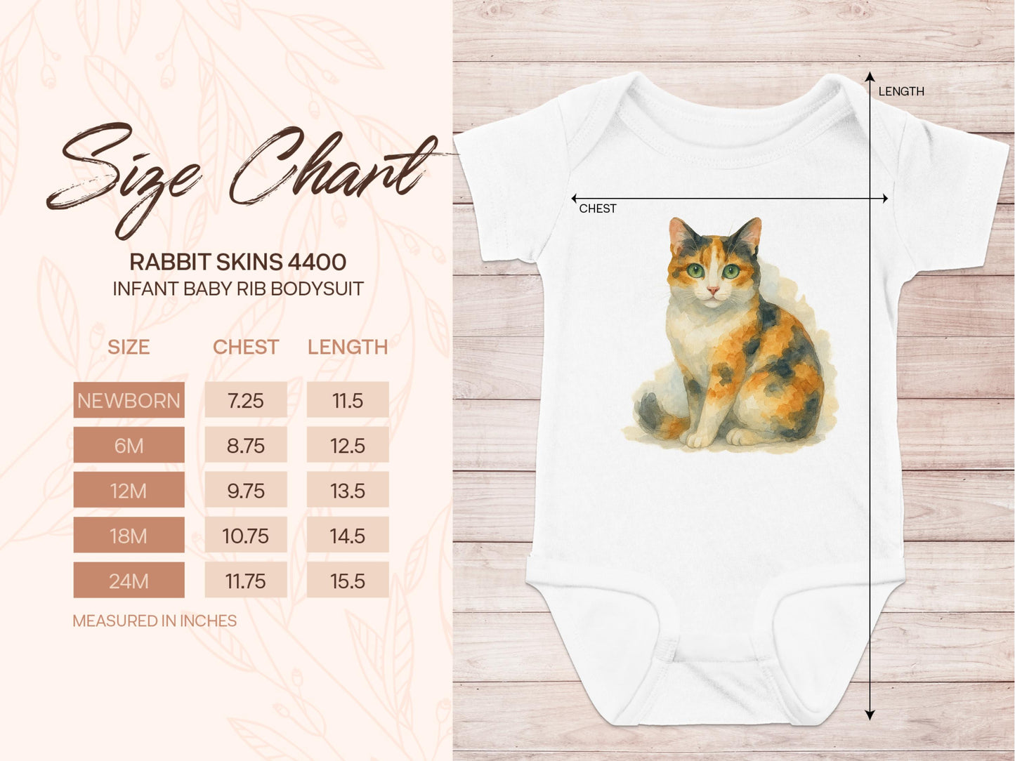 Infant Baby Rib Bodysuit with Cute Kitten Design product