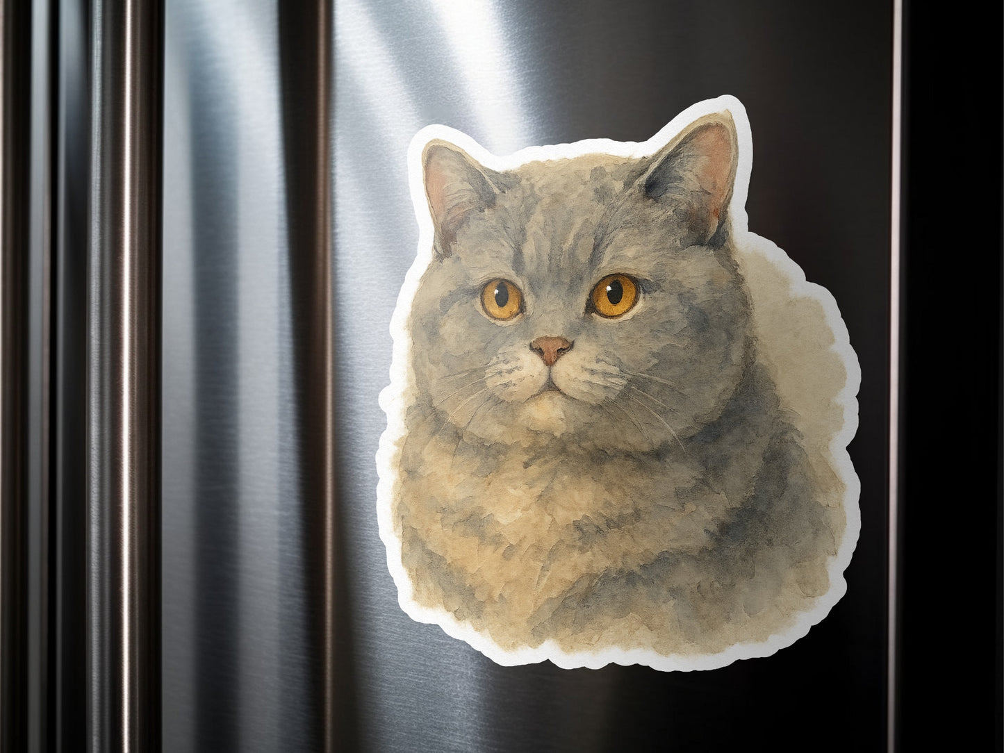 Cute Cat Portrait Refrigerator Magnet product type