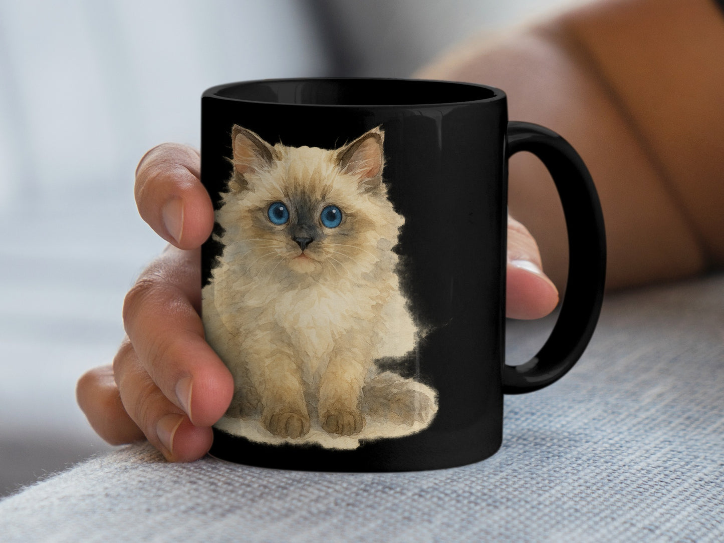 Adorable Cat Artwork Enhances Your Morning Mug product