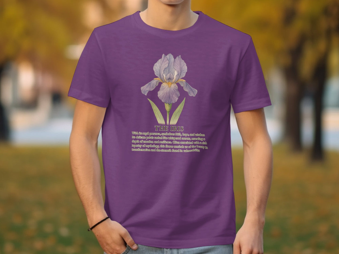 Purple Graphic Tee with Floral Pattern product type