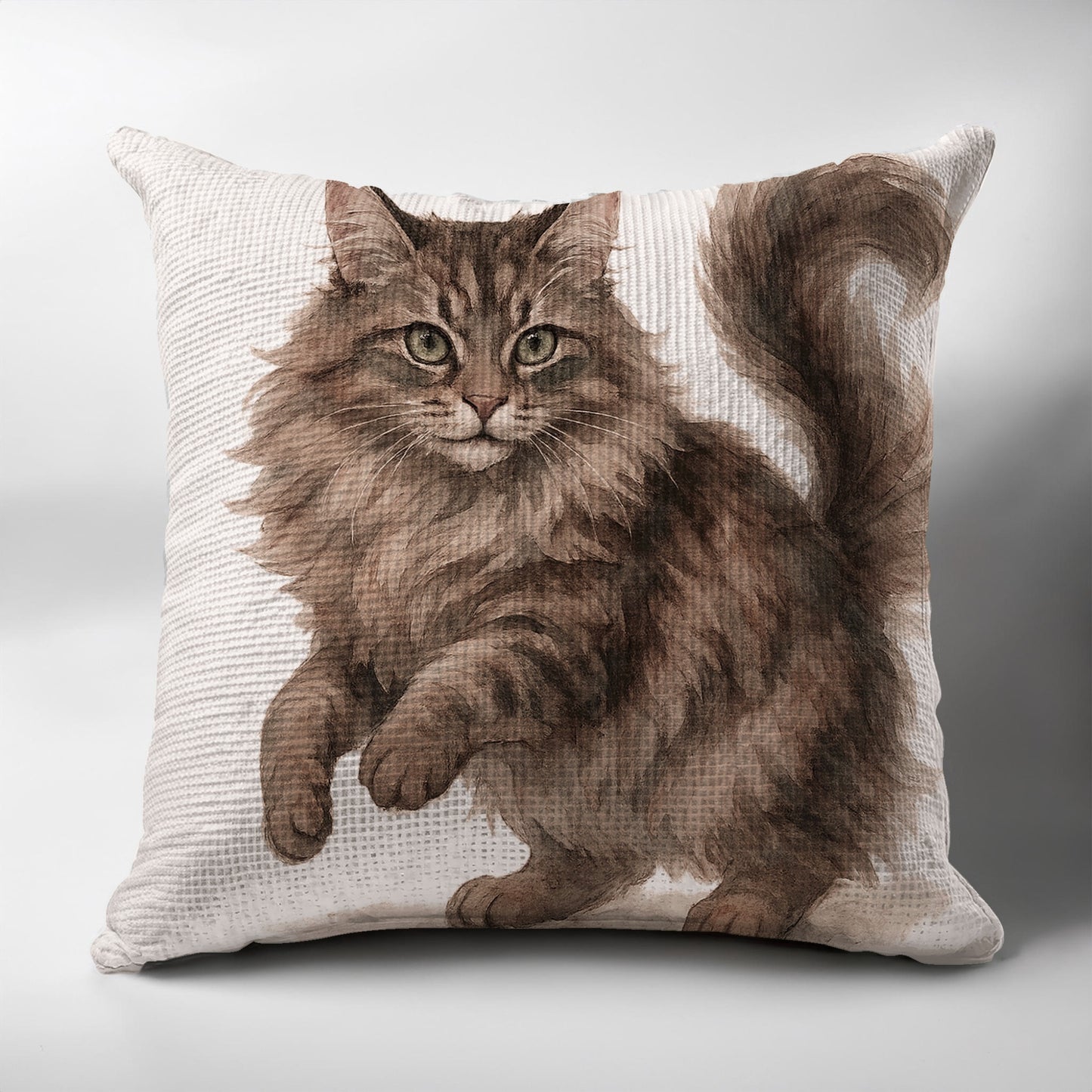 Fluffy Feline Art Cushion Cover Cat Design product type
