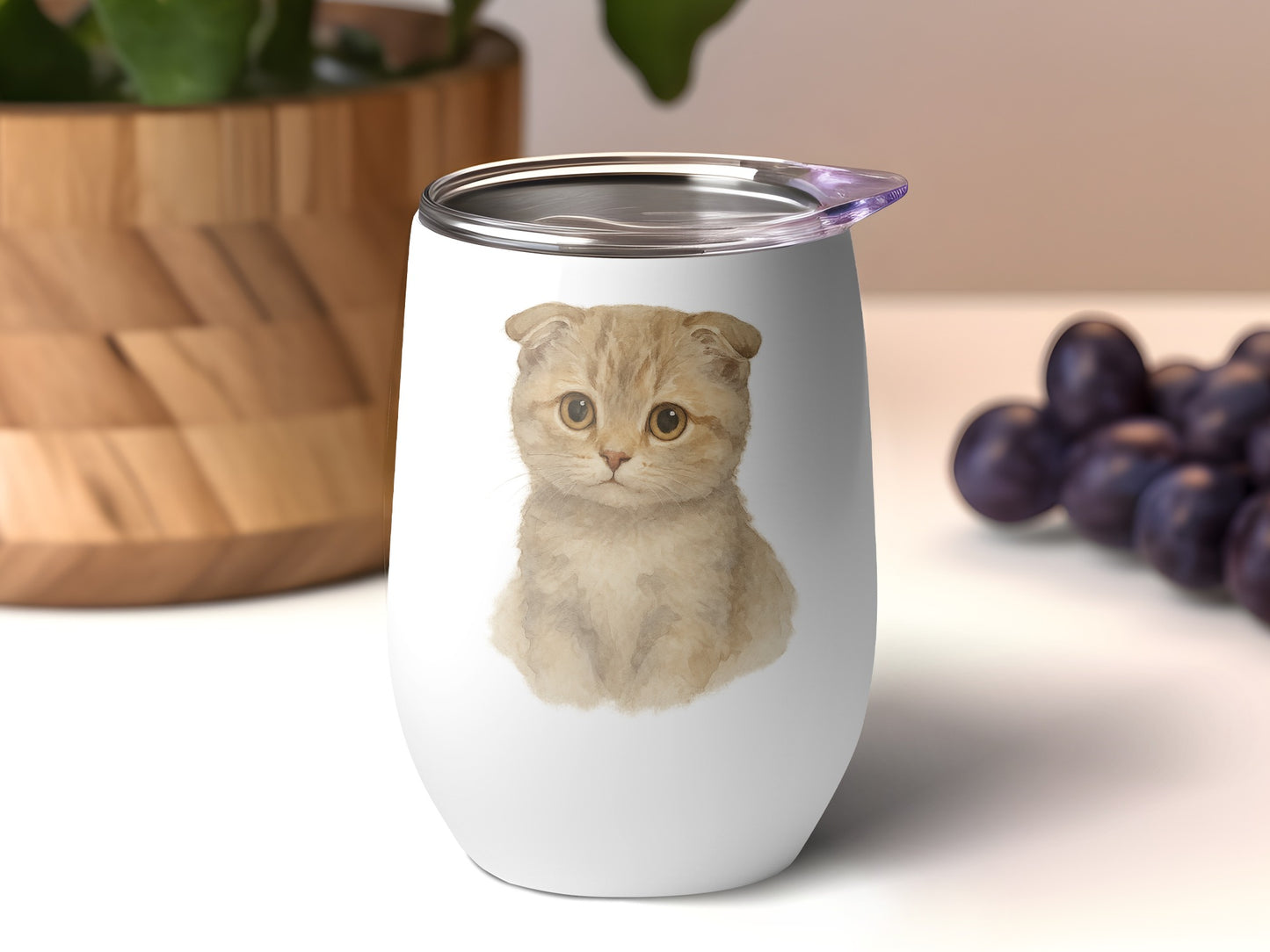 Cute Kitten Design Stainless Steel Insulated Mug product