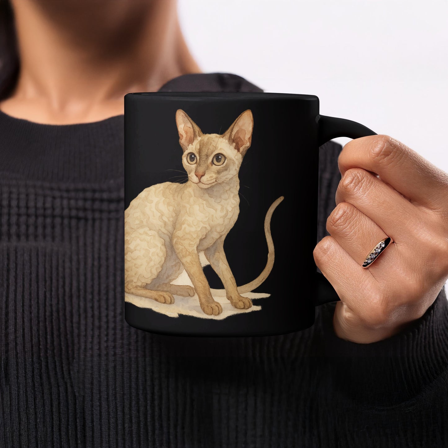 Adorable Cat Illustration Coffee Mug product type