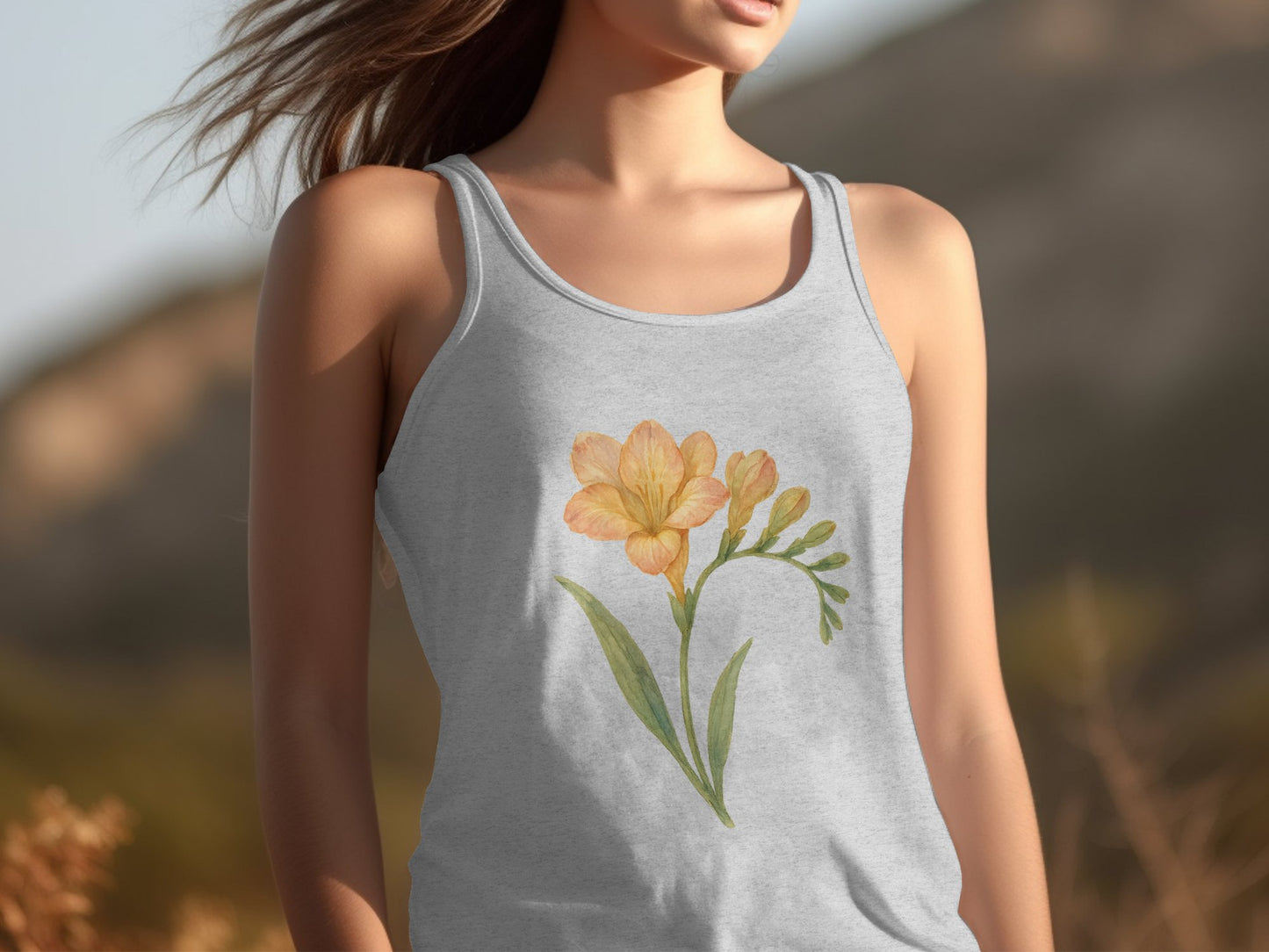 Floral Artistic Design Women's Tank Top product type