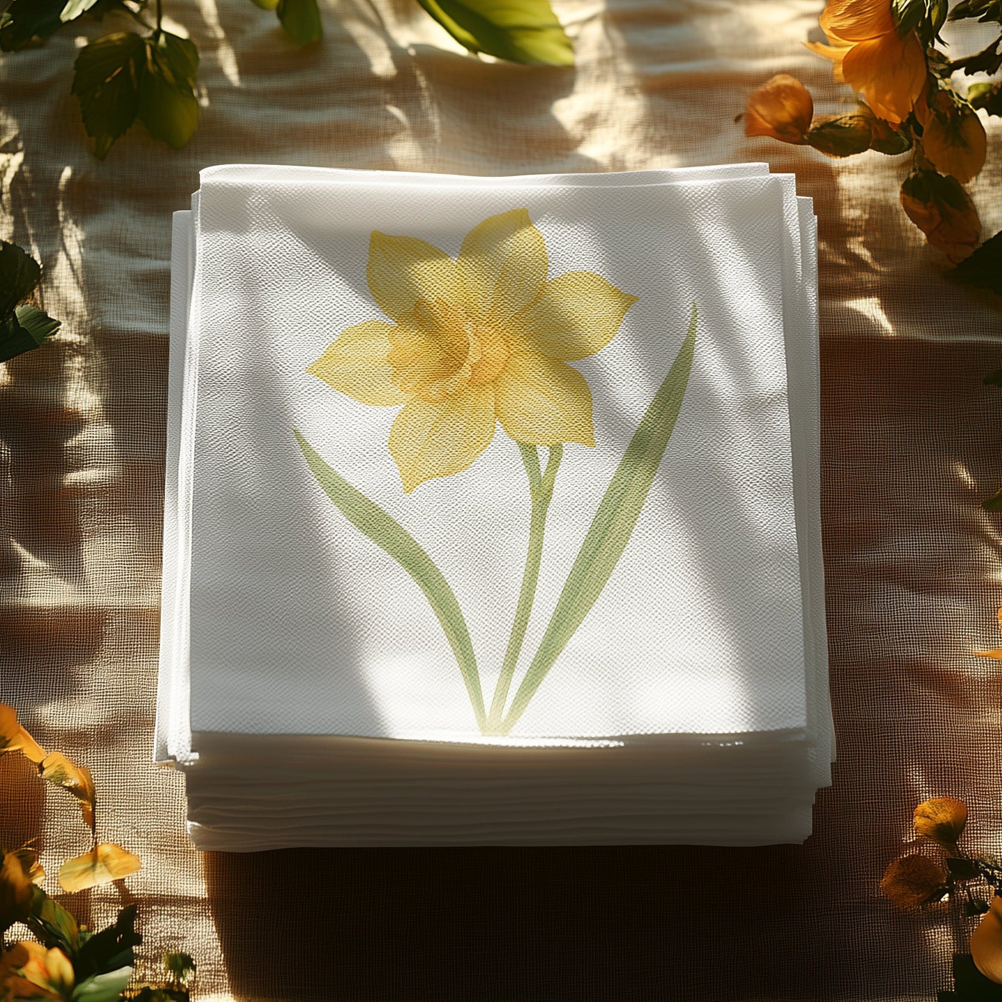 Elegant Floral Design Napkins Perfect for Any Event product type