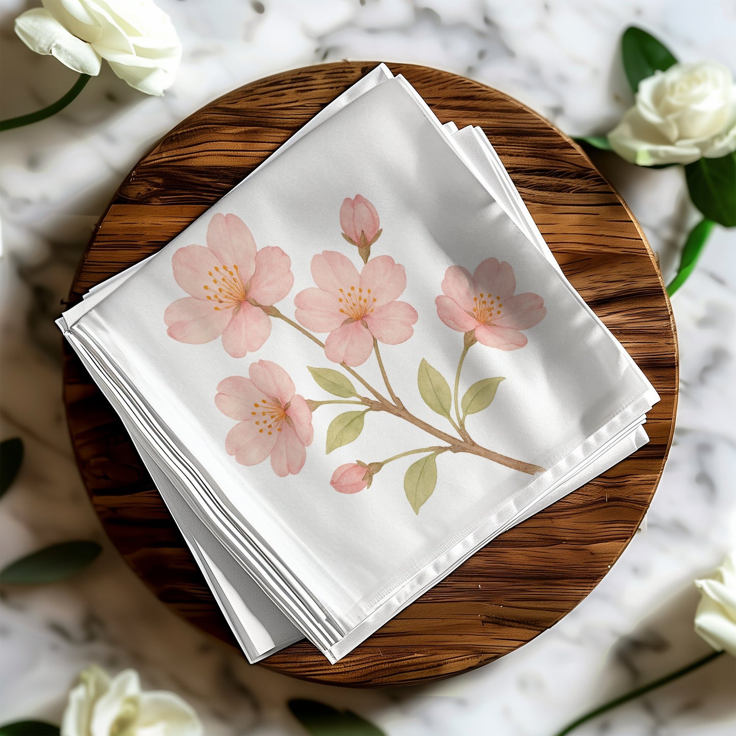 Elegant Floral Print Table Napkin Set product type