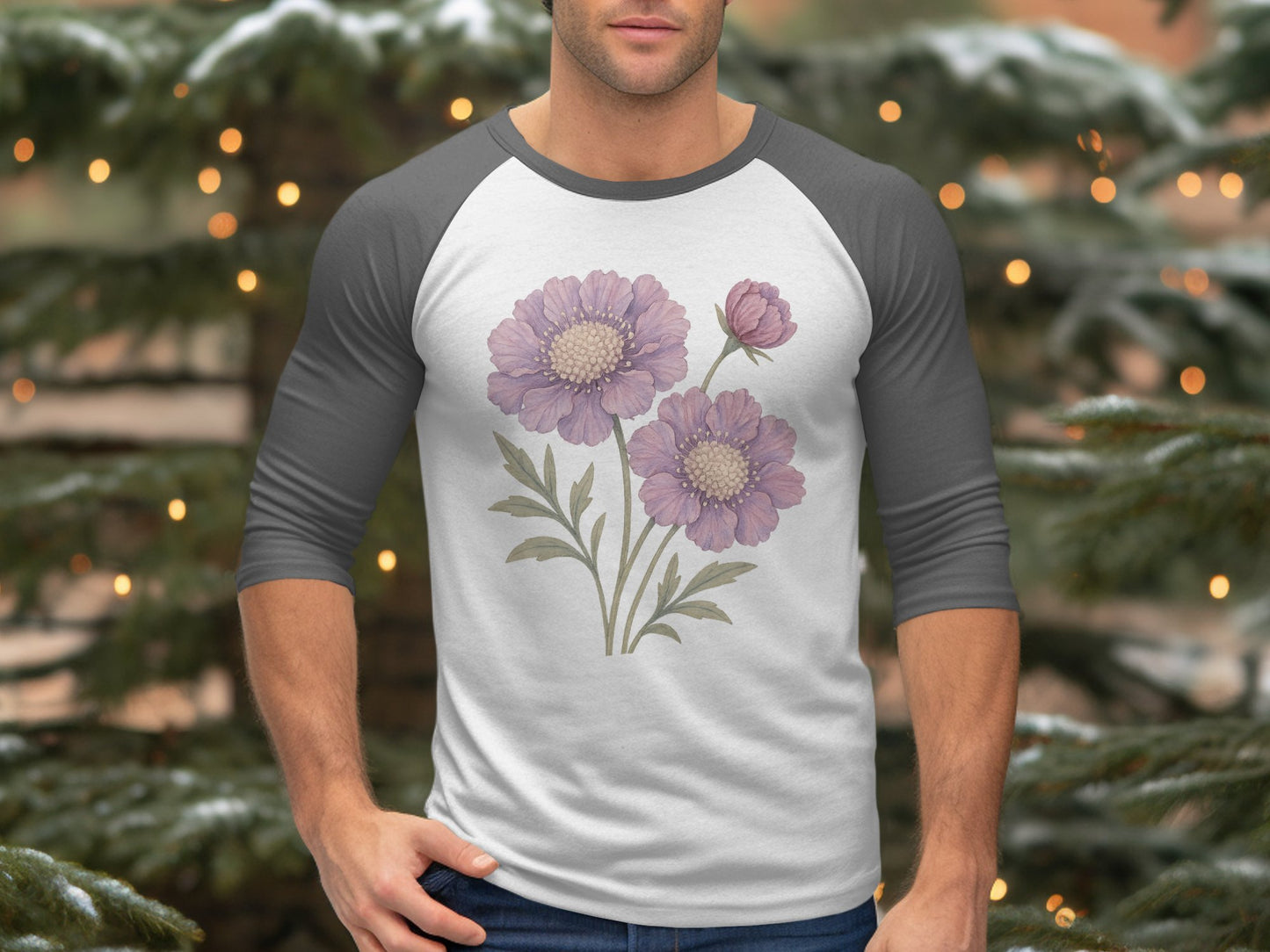 Vintage Botanical Illustration Baseball Tee product