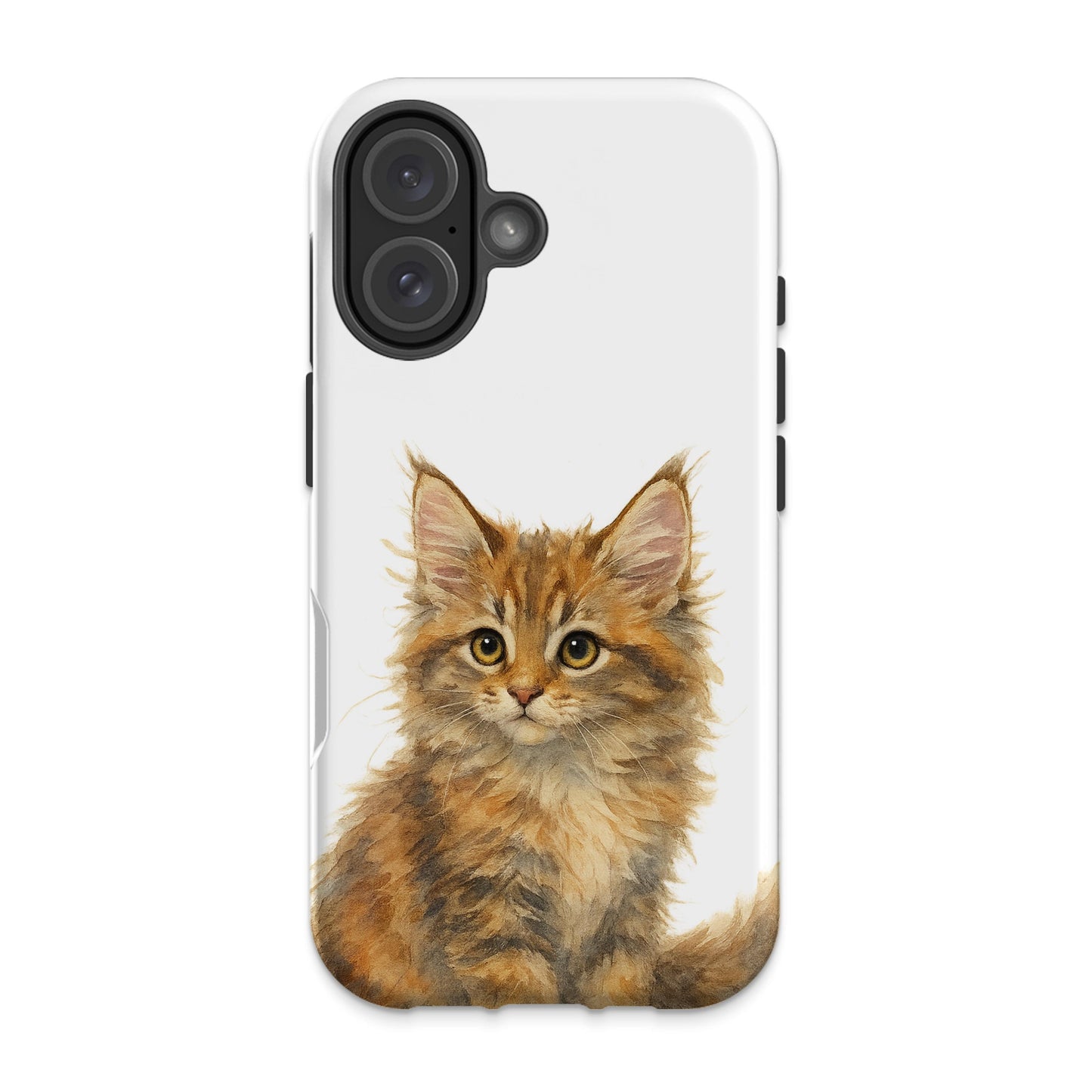 Adorable Kitten Print Design for Phone Case product type