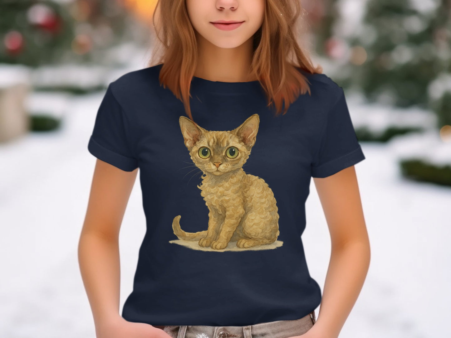 Cute Kitten Design on a Stylish Short Sleeve T-shirt
