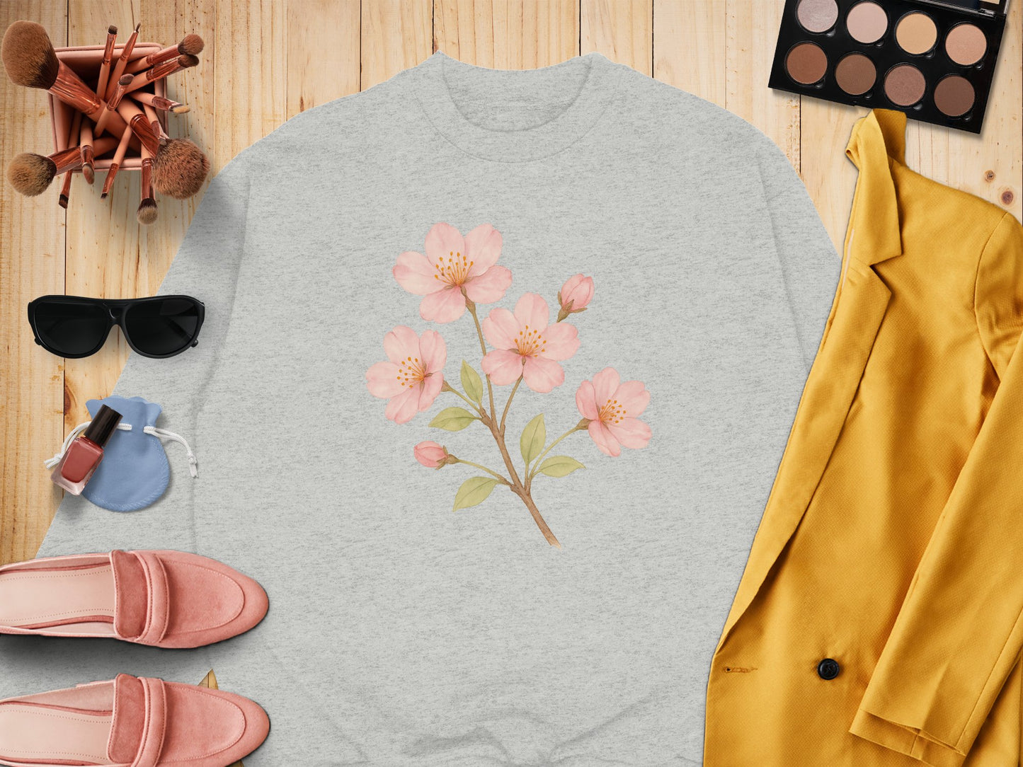 Beautiful Pink Floral Design Printed Shirt product
