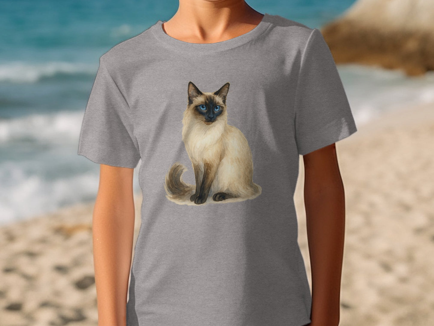 Stylish Graphic Tee Featuring Adorable Cat Design product