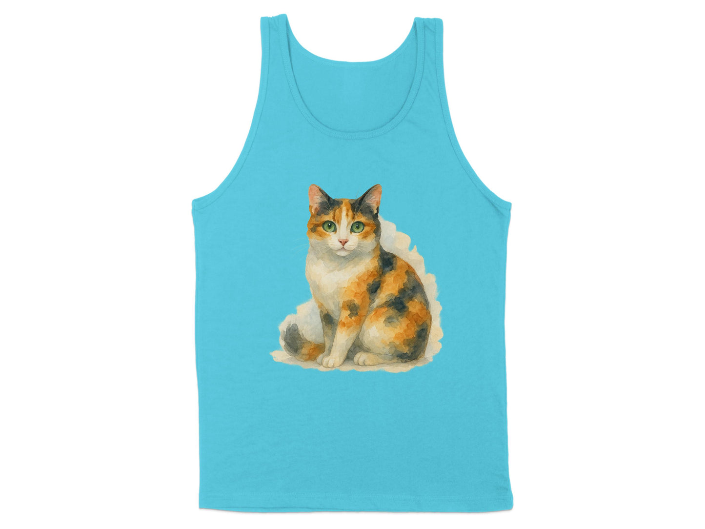 Cute Calico Cat Printed Design Tank Top product