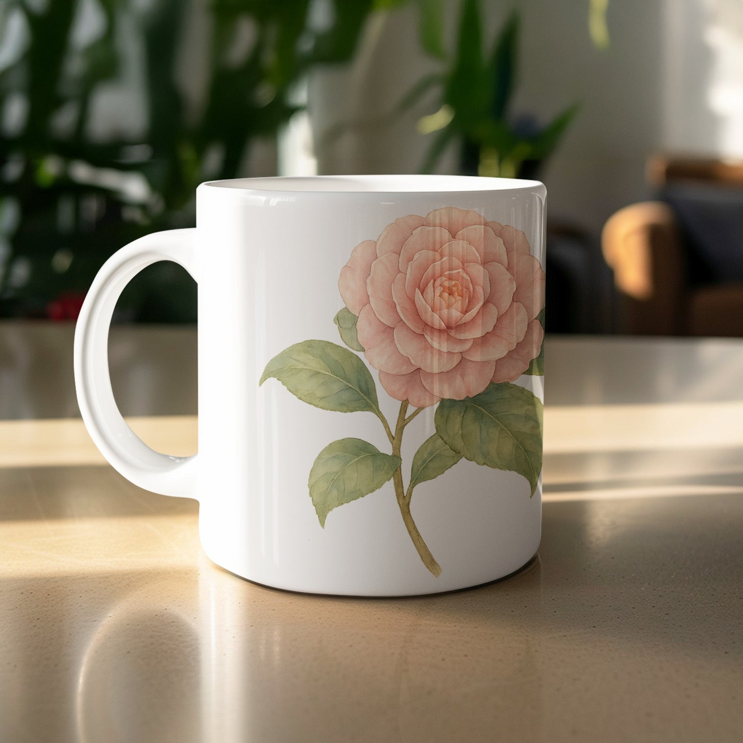 Elegant Flower Design Coffee Mug product