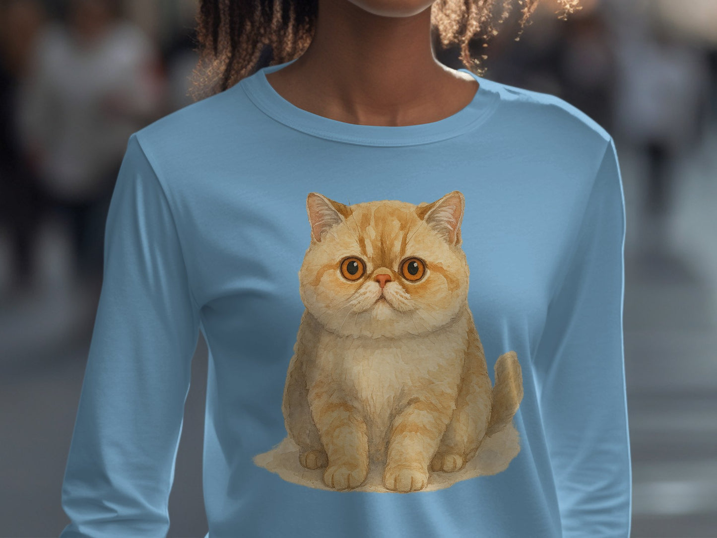 Adorable Fluffy Kitten Graphic Cute Casual Shirt product