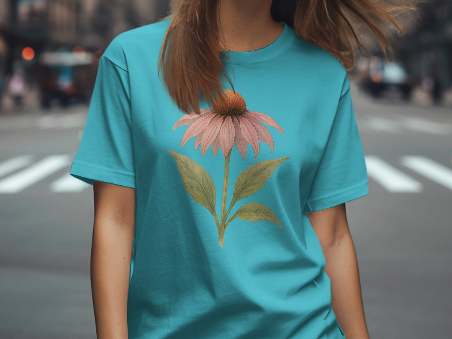 Floral Design Casual T-Shirt for Everyday Wear product