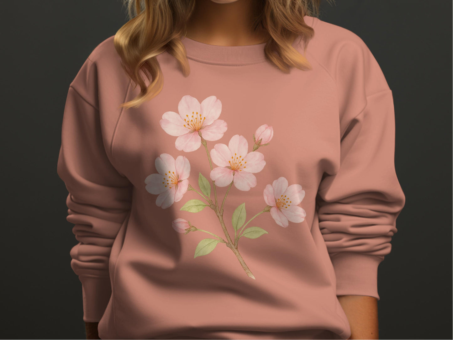 Blossom Print Pink Sweatshirt product type