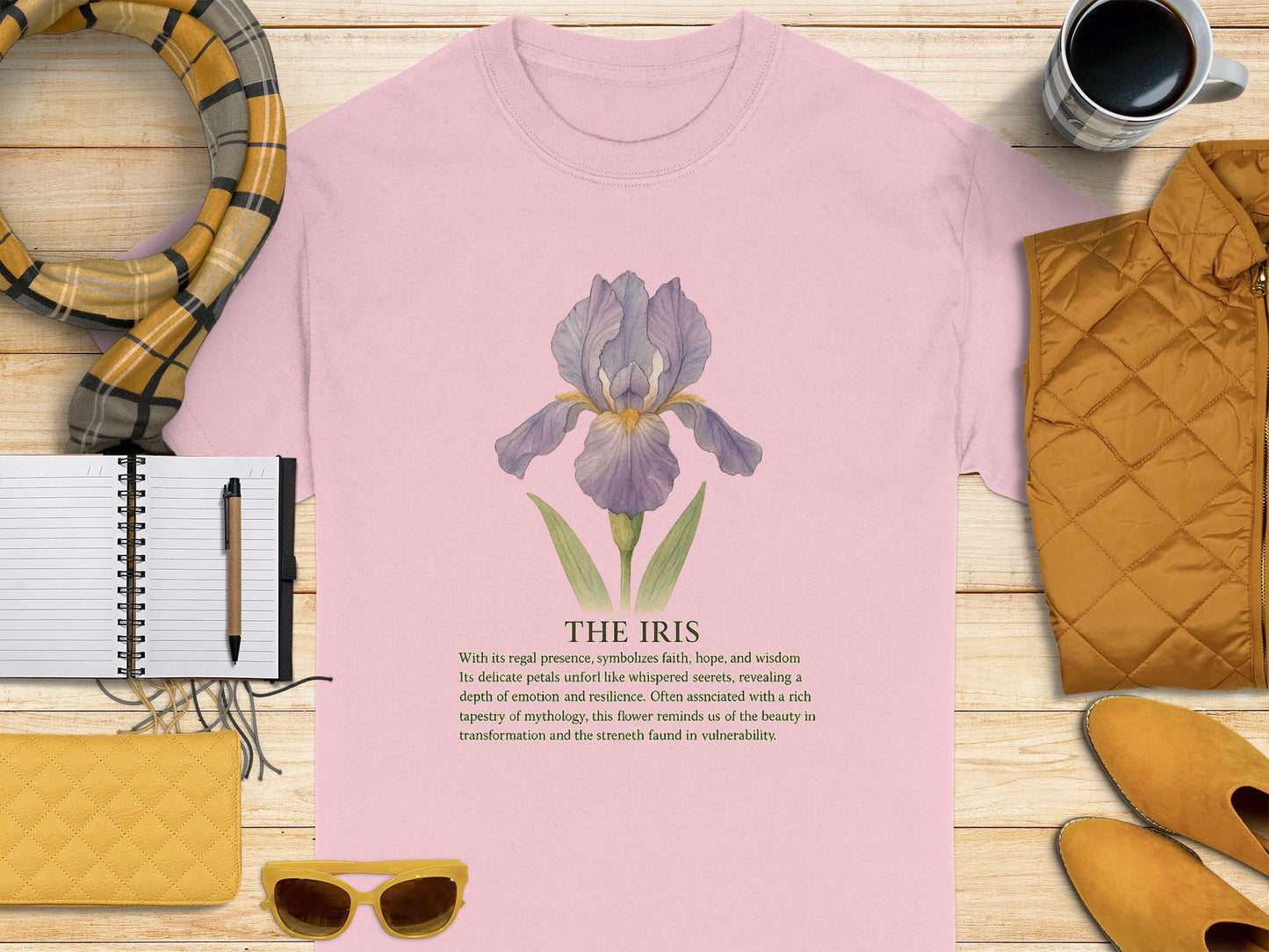 The Iris Flower Graphic Casual Everyday Wear product type
