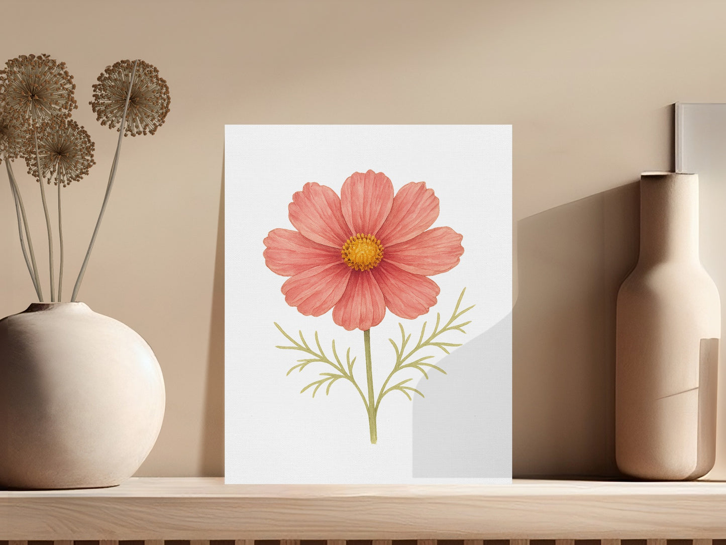 Beautiful Pink Flower Botanical Art Print product type