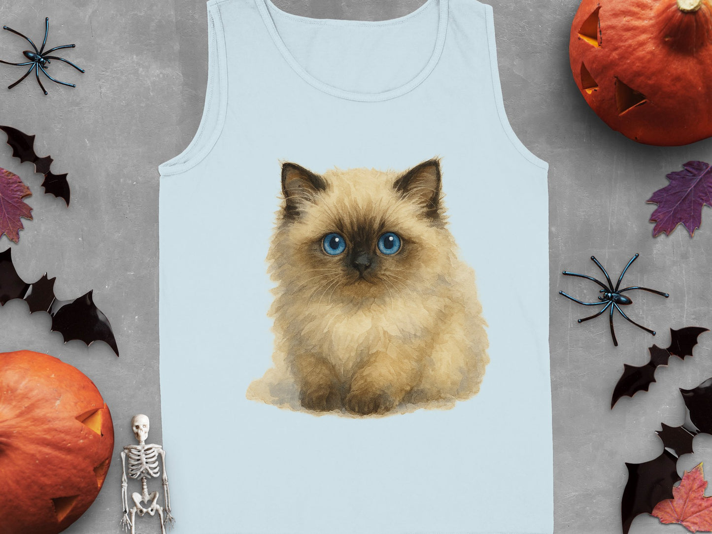 Adorable Fluffy Kitten With Blue Eyes Tank Top product type