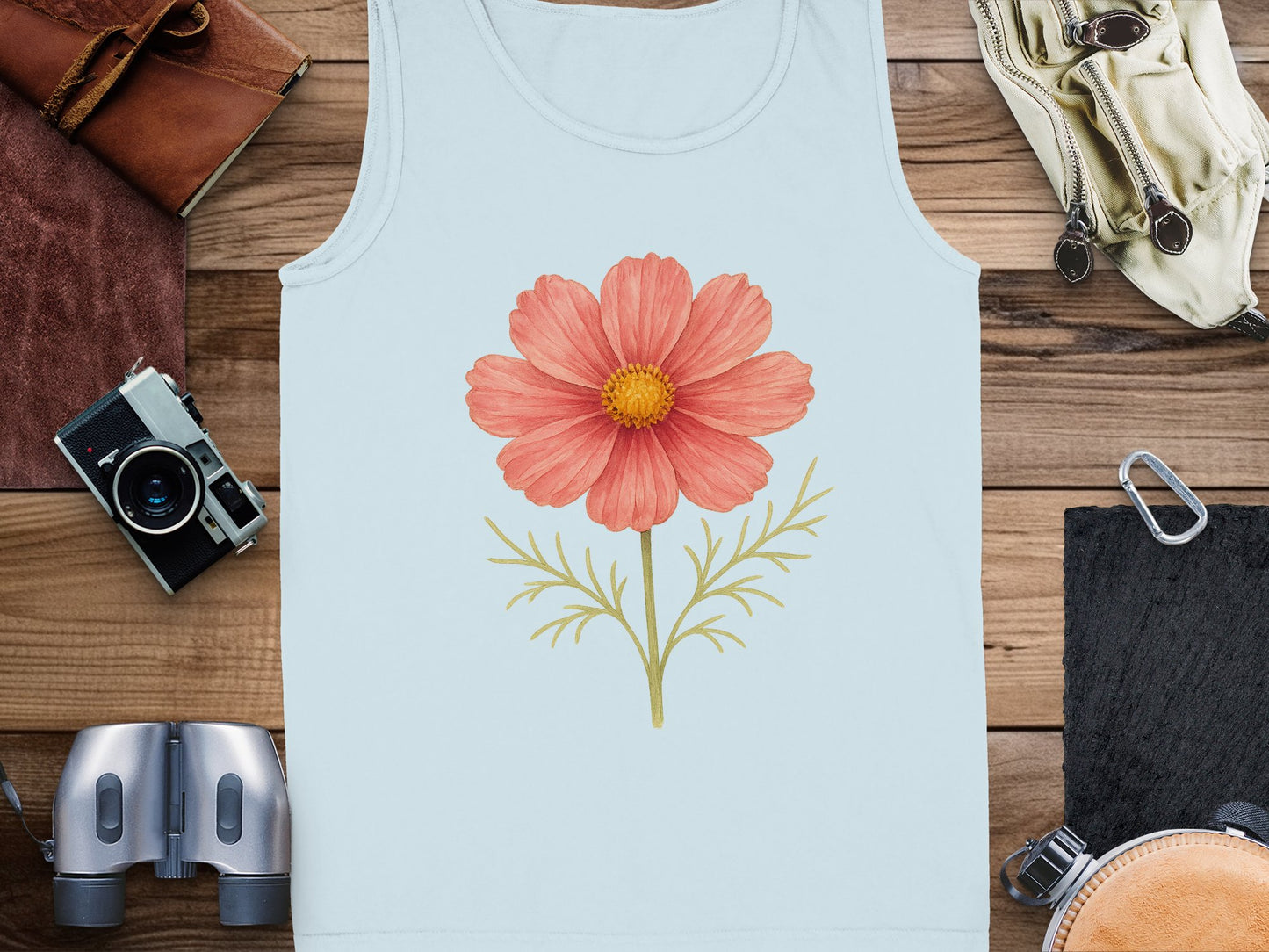 Floral Bloom Tank Top with Vibrant Nature Design product type