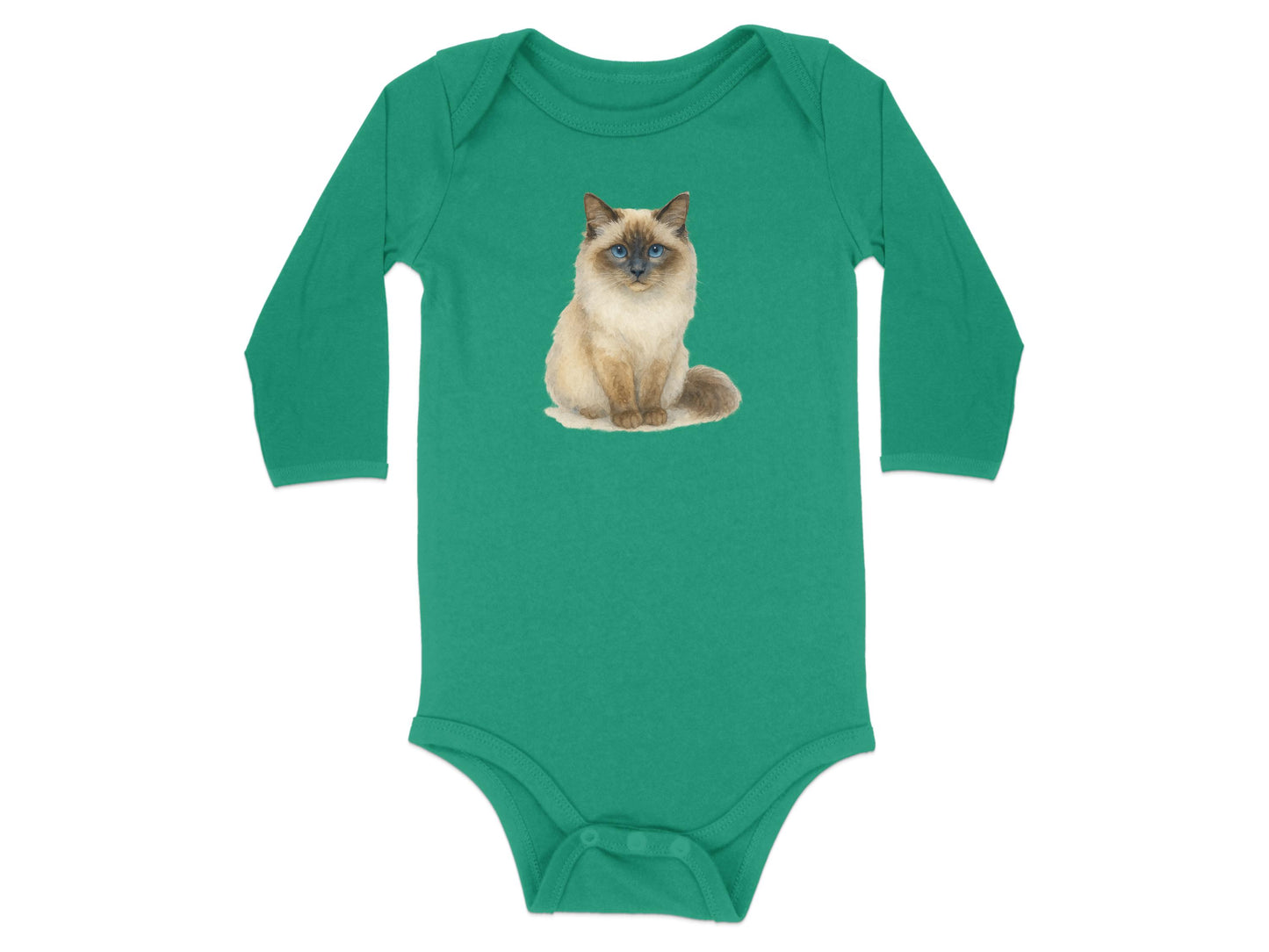 Cute Siamese Kitten Printed Long Sleeve Baby Product