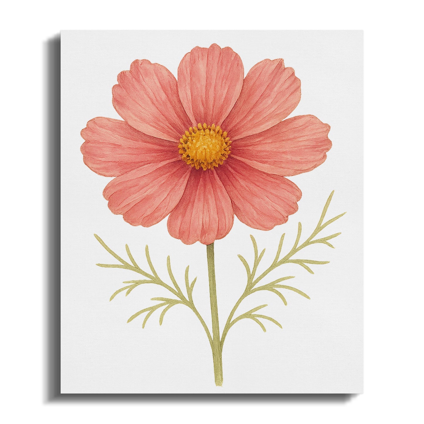 Delicate Pink Flower Artwork Canvas Wall Art product type