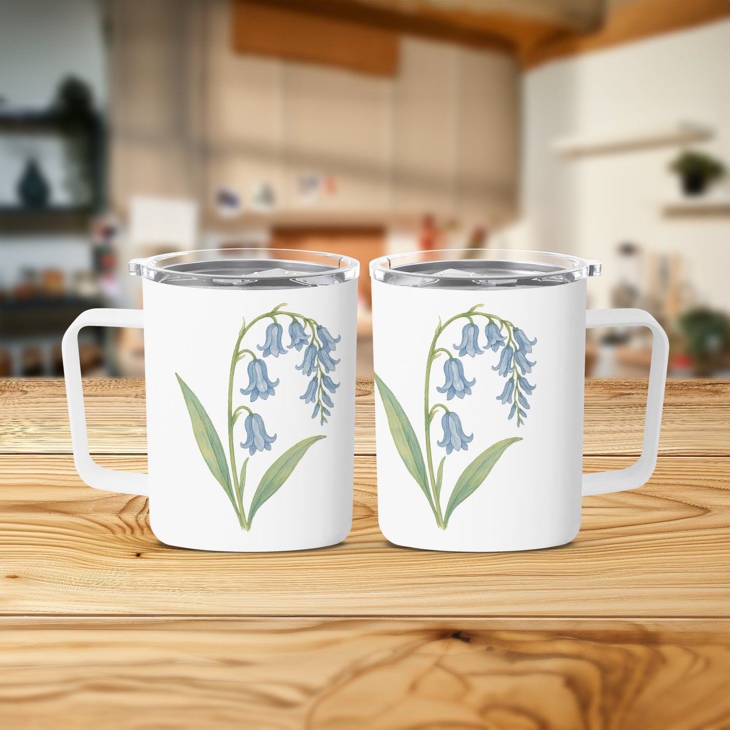 Elegant Floral Pattern Travel Mug product