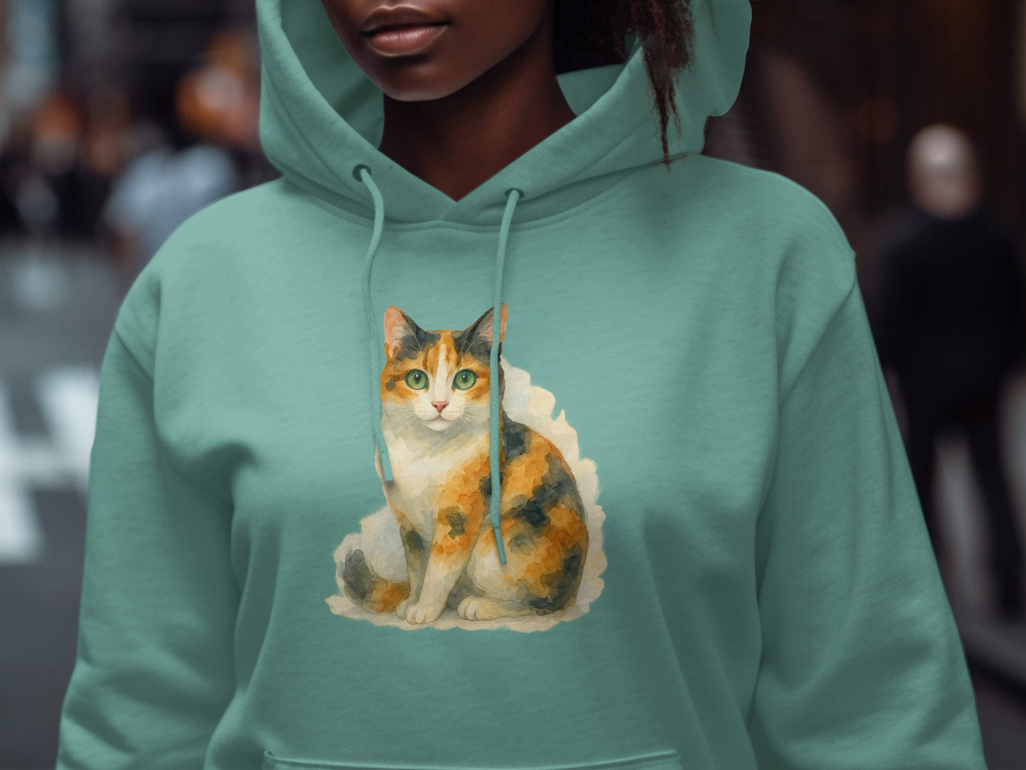 Cat Illustration Hoodie for Fall Season Sweatshirt product type