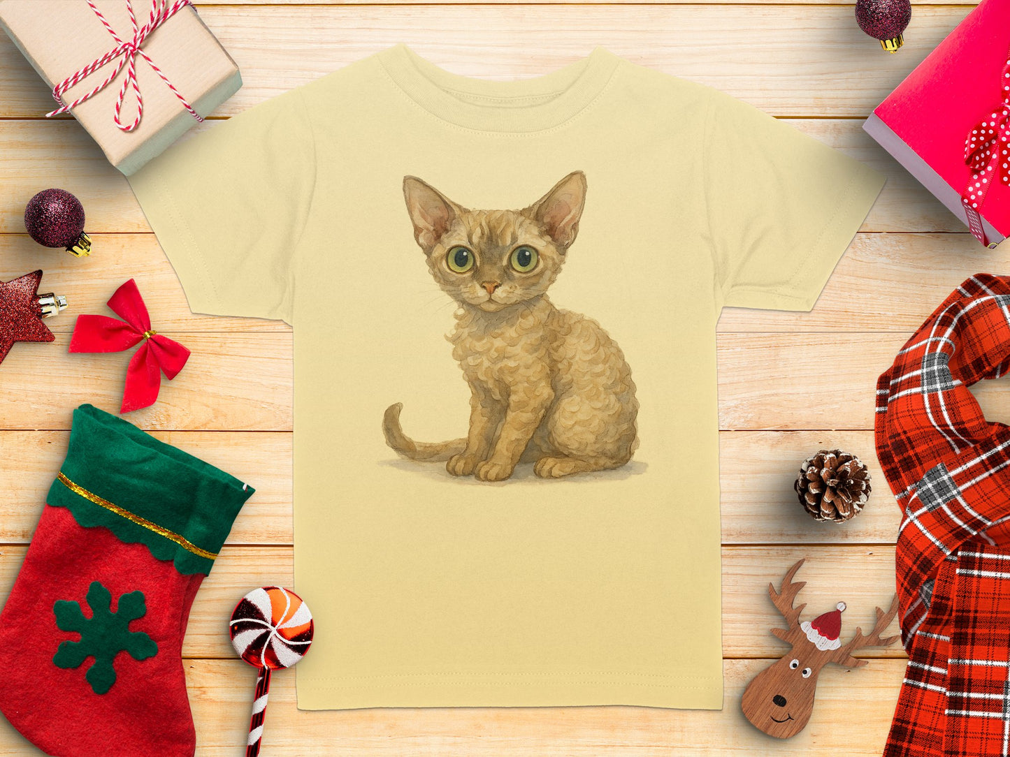 Cute Kitten Illustration on Kids T-Shirt product type