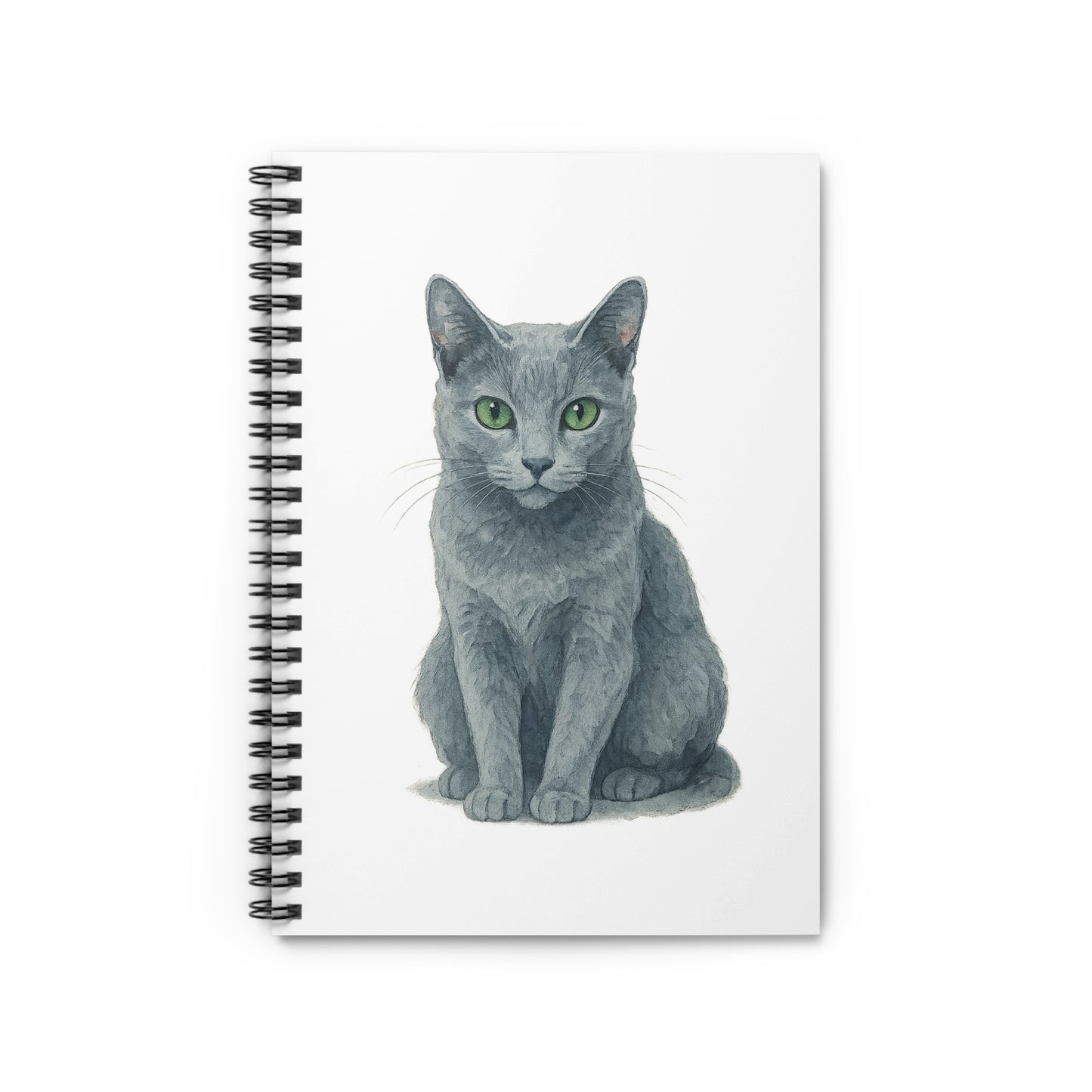Cat with Green Eyes Spiral Bound Notebook product