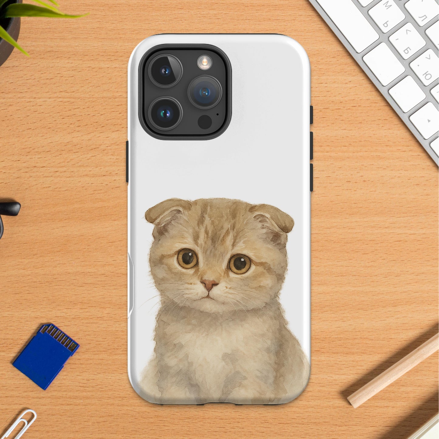 Cute Adorable Cat Printed Phone Case Design product type
