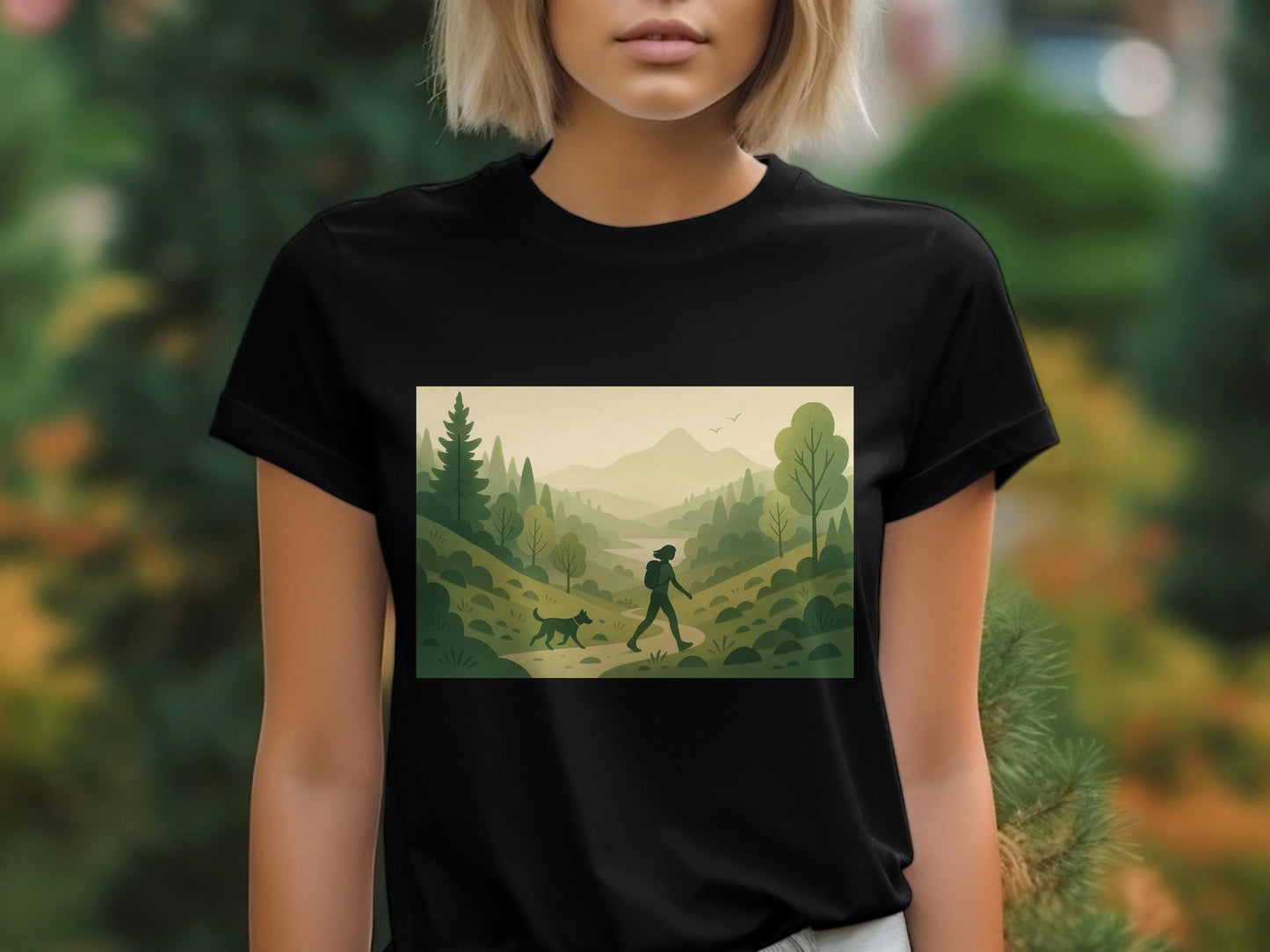 Outdoor Adventure Silhouette Graphic T-Shirt product