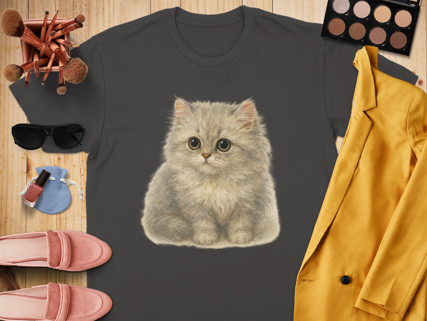 Cute Kitten Graphic Tee Cat Lover T-shirt product type