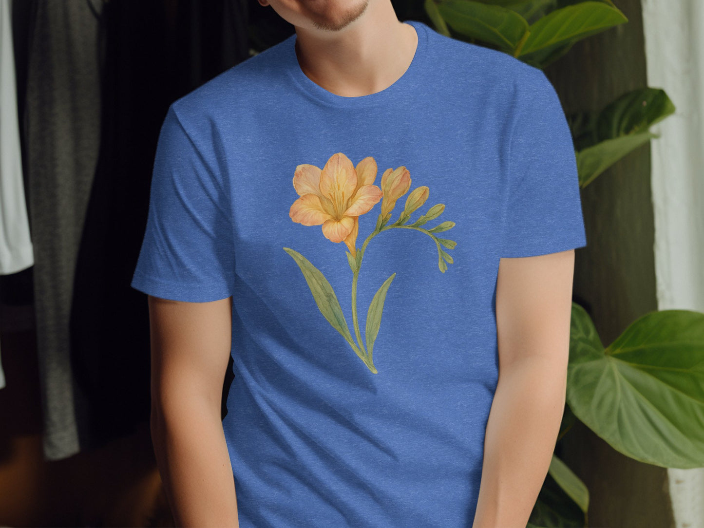 Floral Graphic Tee with Botanical Print product