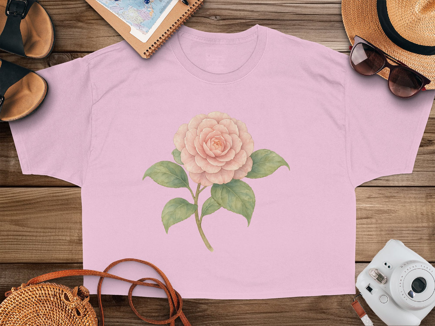 Beautiful Flower Design Pink Casual Shirt product