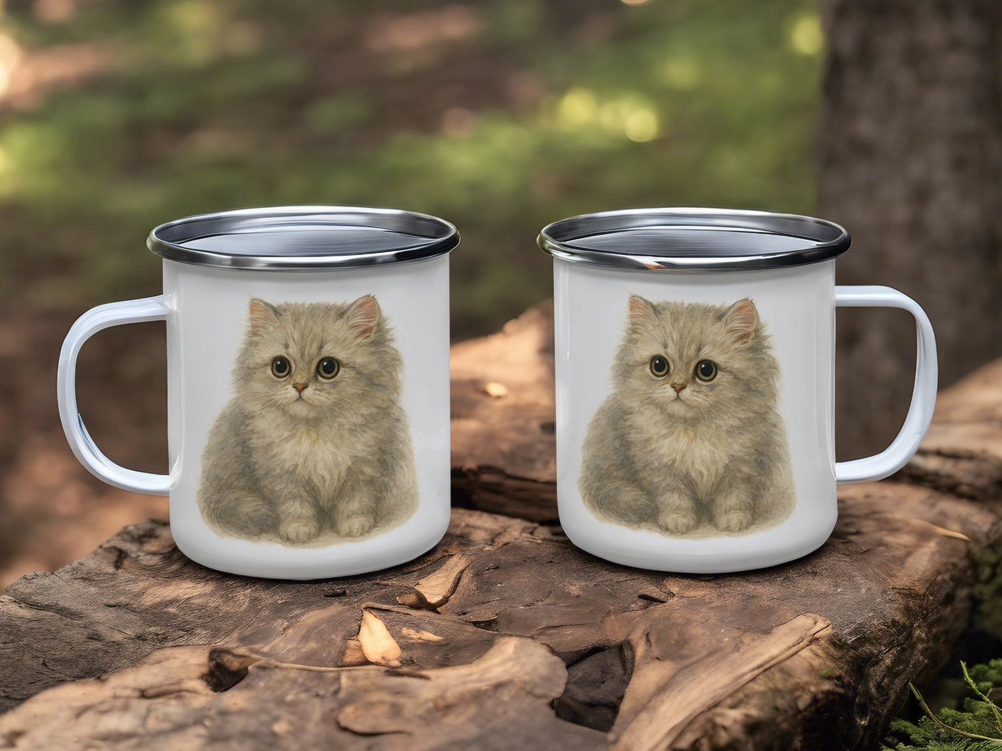 Cute Fluffy Kitten Print Mug Adorable Mug Product