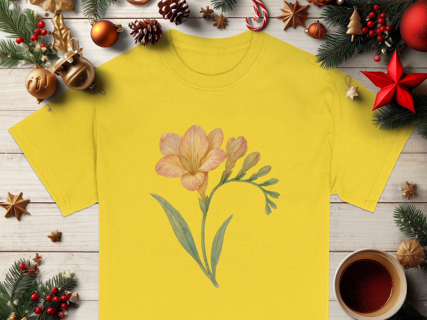 Beautiful Holiday Floral Design Comfortable Shirt product