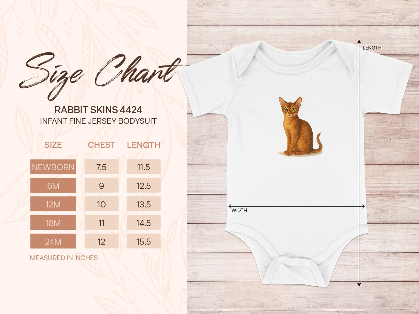 Rabbit Design Infant Fine Jersey Bodysuit product type
