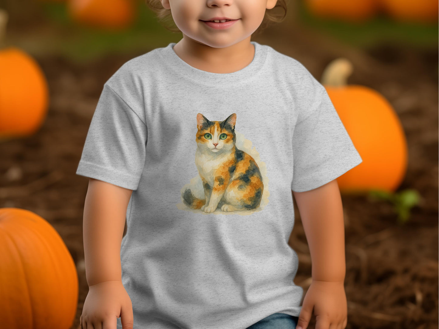 Adorable Toddler Tee with Cute Cat Design product type