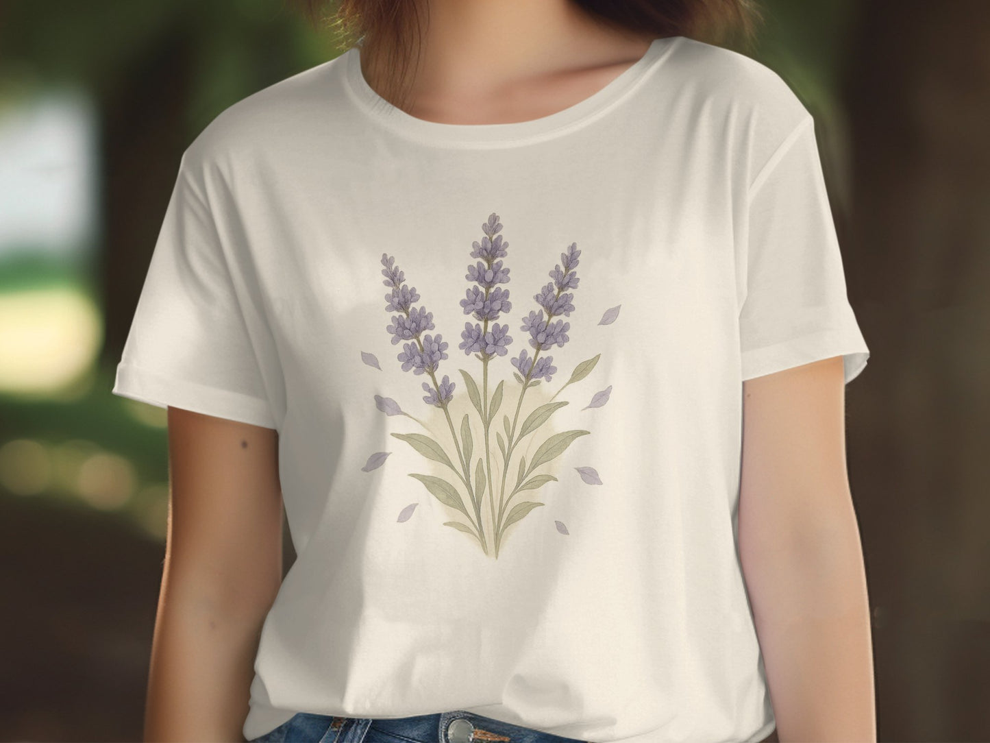 Lavender Floral Design Women's T-Shirt Casual product type
