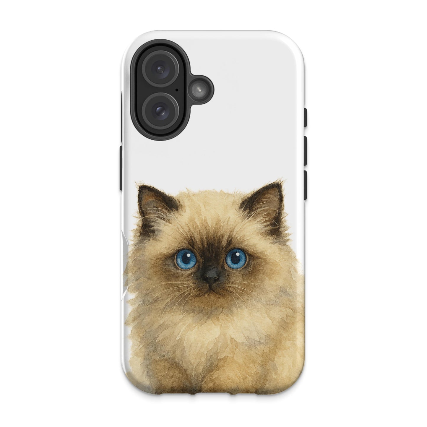 Cute Fluffy Cat with Blue Eyes Phone Case product type