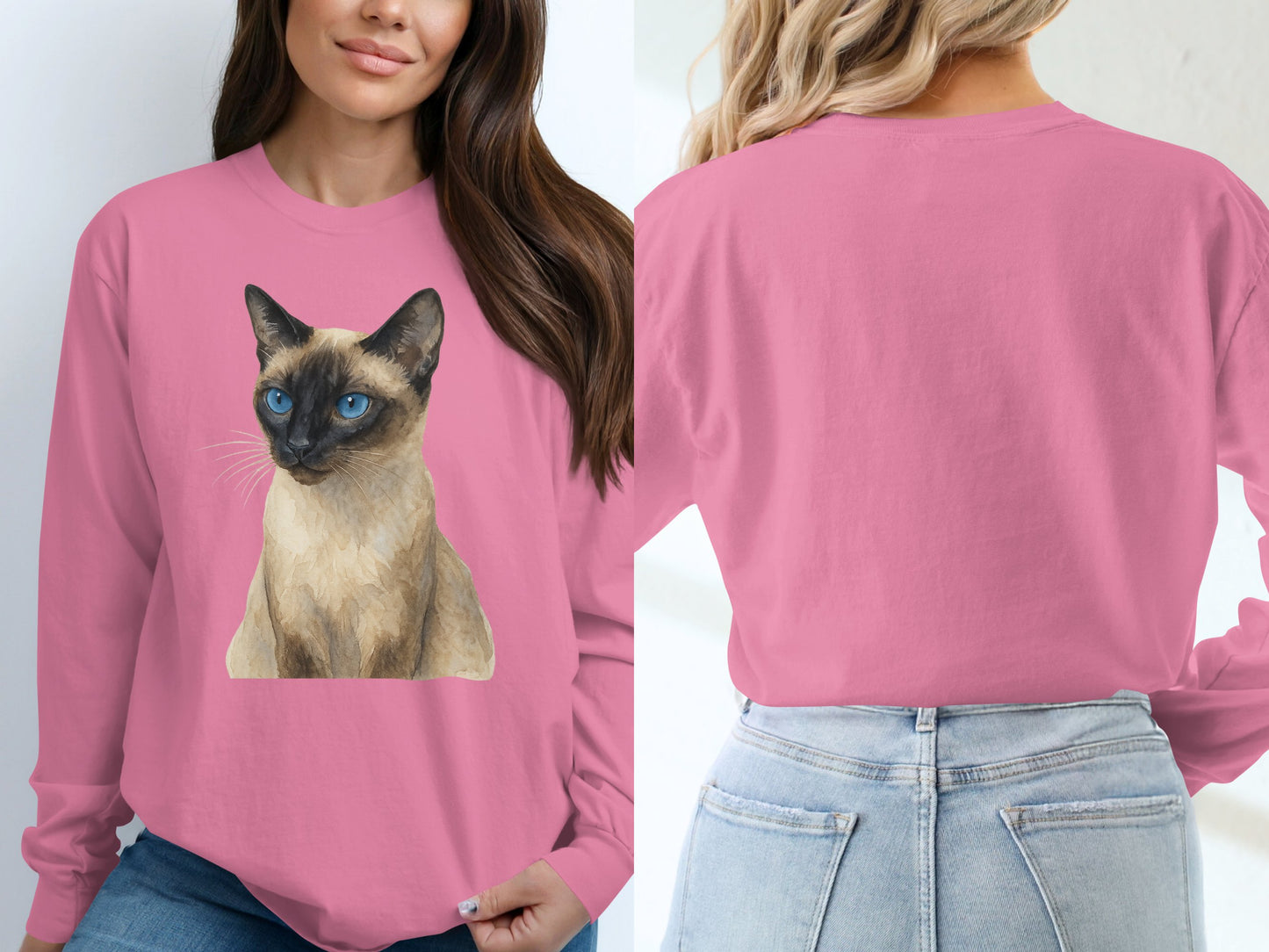 Blue Eyed Siamese Cat Long Sleeve Shirt product