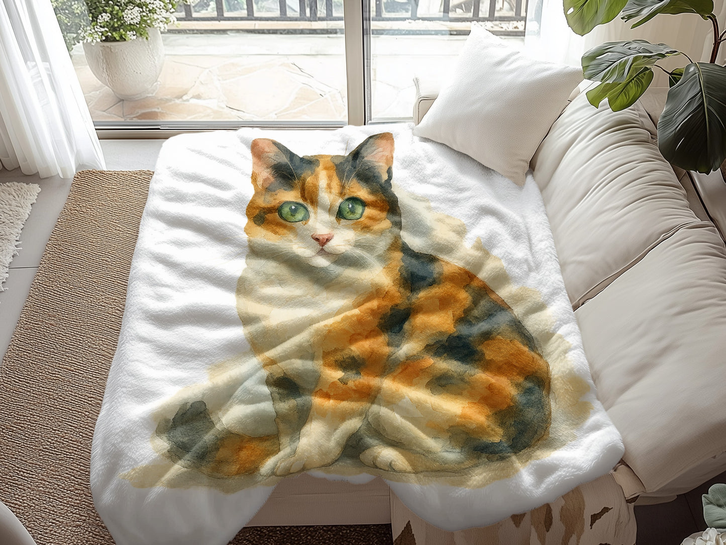 Cozy Feline Printed Blanket for Cat Lovers product