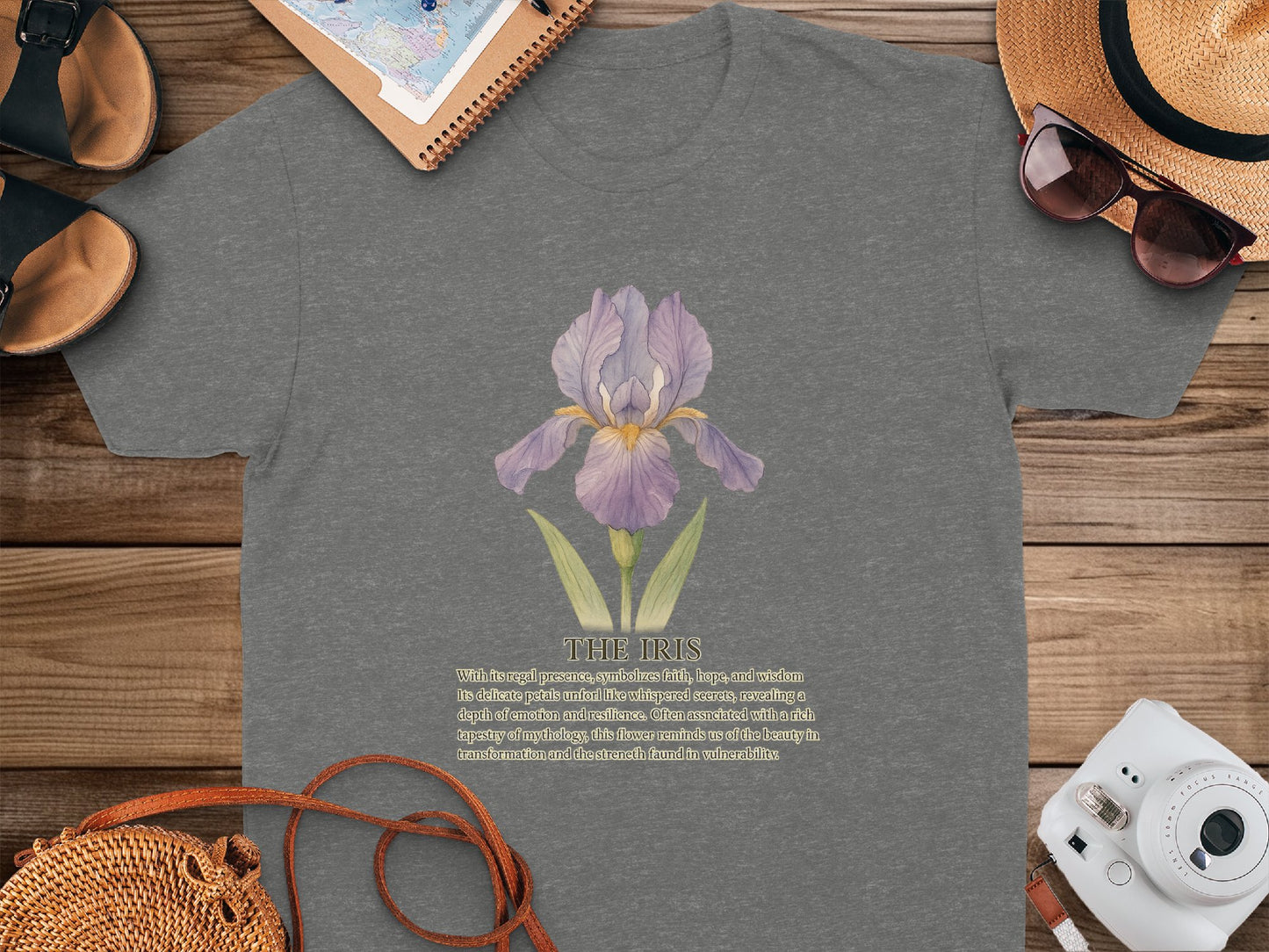 The Iris Graphic Floral T-Shirt Casual Wear product type