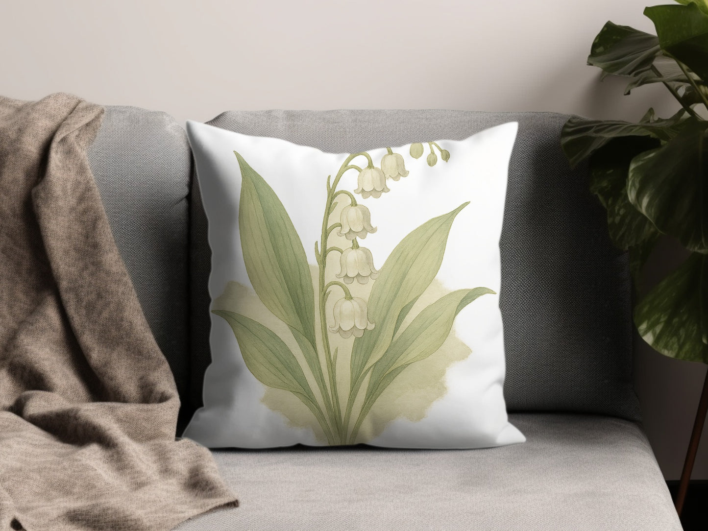 Beautiful Decorative Pillow with Botanical Design product type