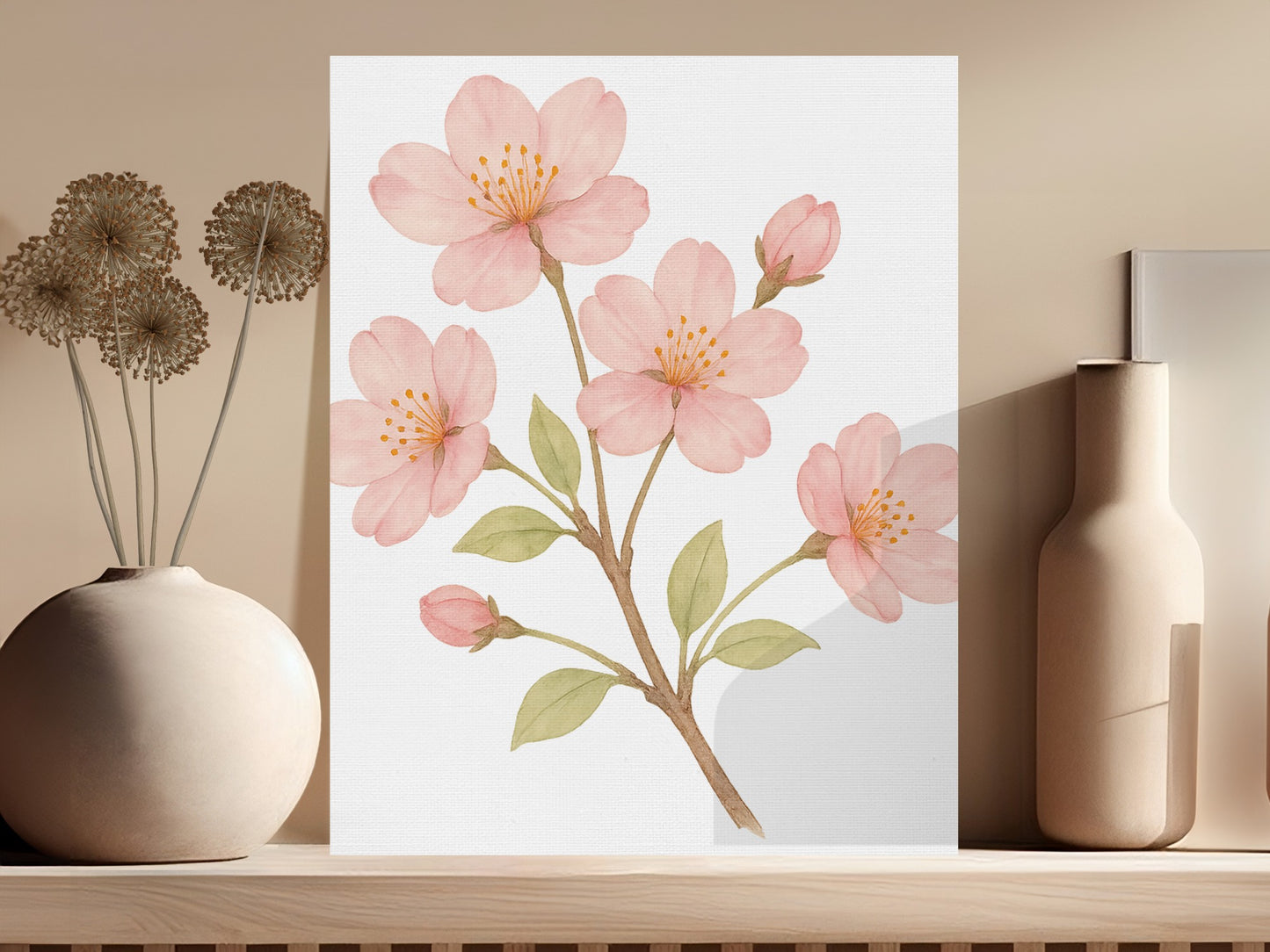 Elegant Artwork Featuring Pink Blossoms Wall Art product