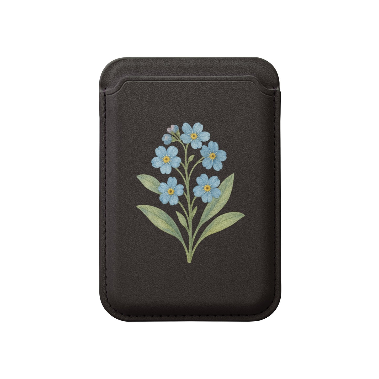 Elegant Wallet with Blue Floral Design product
