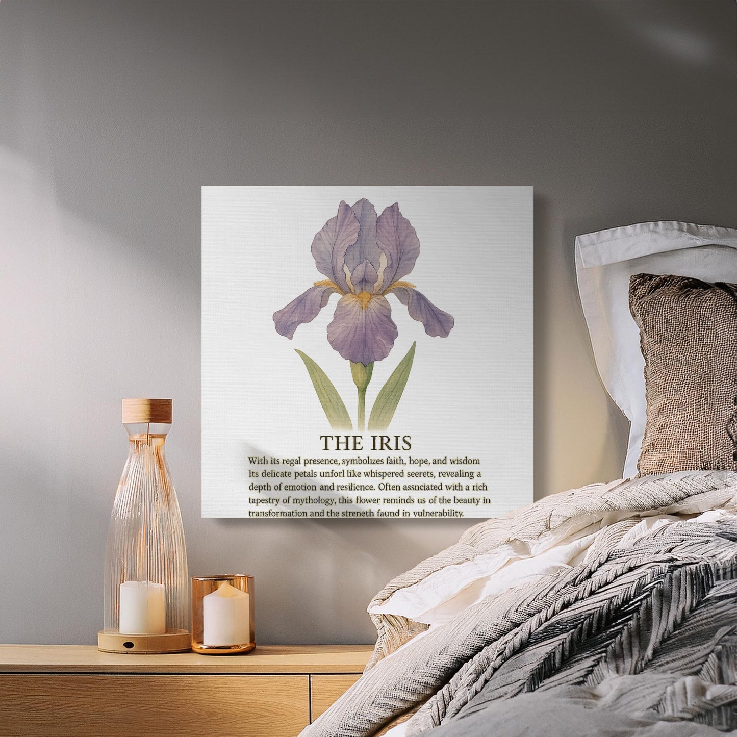 The Iris Botanical Art Print Wall Decor product