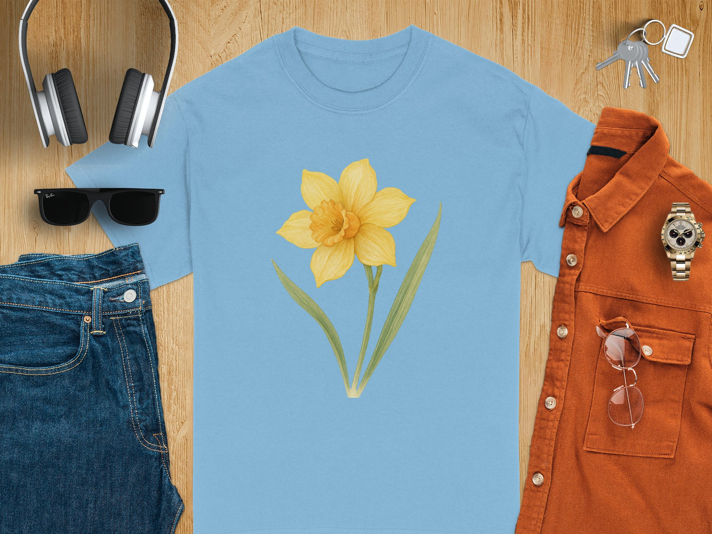Yellow Daffodil Graphic Tee Casual Wear product type